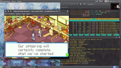 I show my configuration for Awesome WM  playin with vba-m