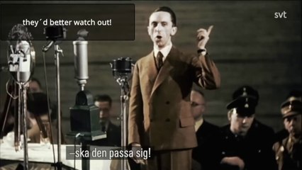 Joseph Goebbels speaks about Jewish press (English Subtitles)