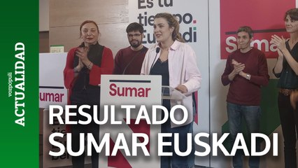 Sumar valora de forma positiva su resultado en Euskadi