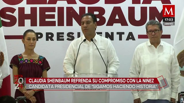 Claudia Sheinbaum reafirma su compromiso con la niñez