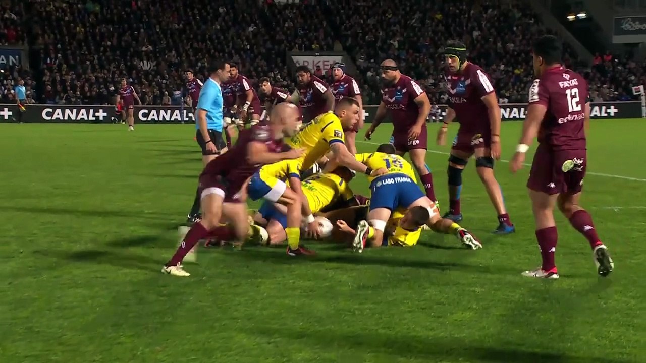 TOP 14 - Essai de Damian PENAUD 2 (UBB) - Union...