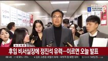 [속보] 후임 비서실장에 정진석 유력…이르면 오늘 발표