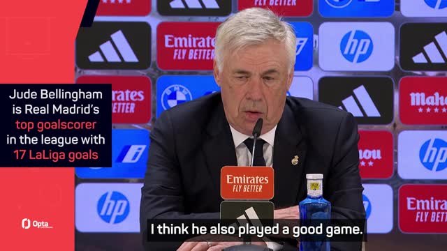 Bellingham scored 'a goal that can win Madrid the league' - Ancelotti