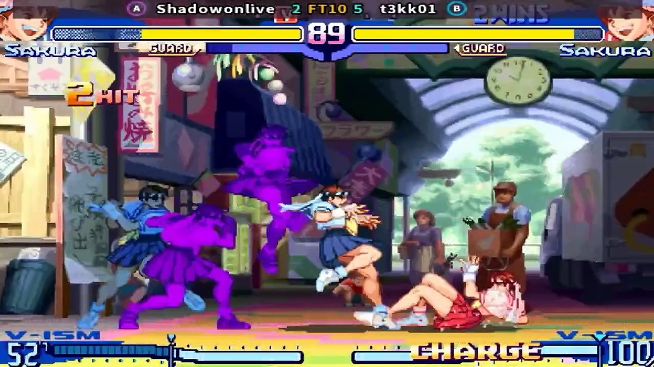 Street Fighter Alpha 3 - Shadowonlive vs t3kk01 FT10