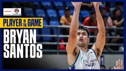 PBA Player of the Game Highlights: Bryan Santos strikes as Converge breaks through vs. Meralco