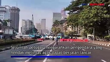 Jelang Putusan MK, Jalan Medan Merdeka Barat Jakarta Pusat Masih Dibuka Normal Pagi Ini