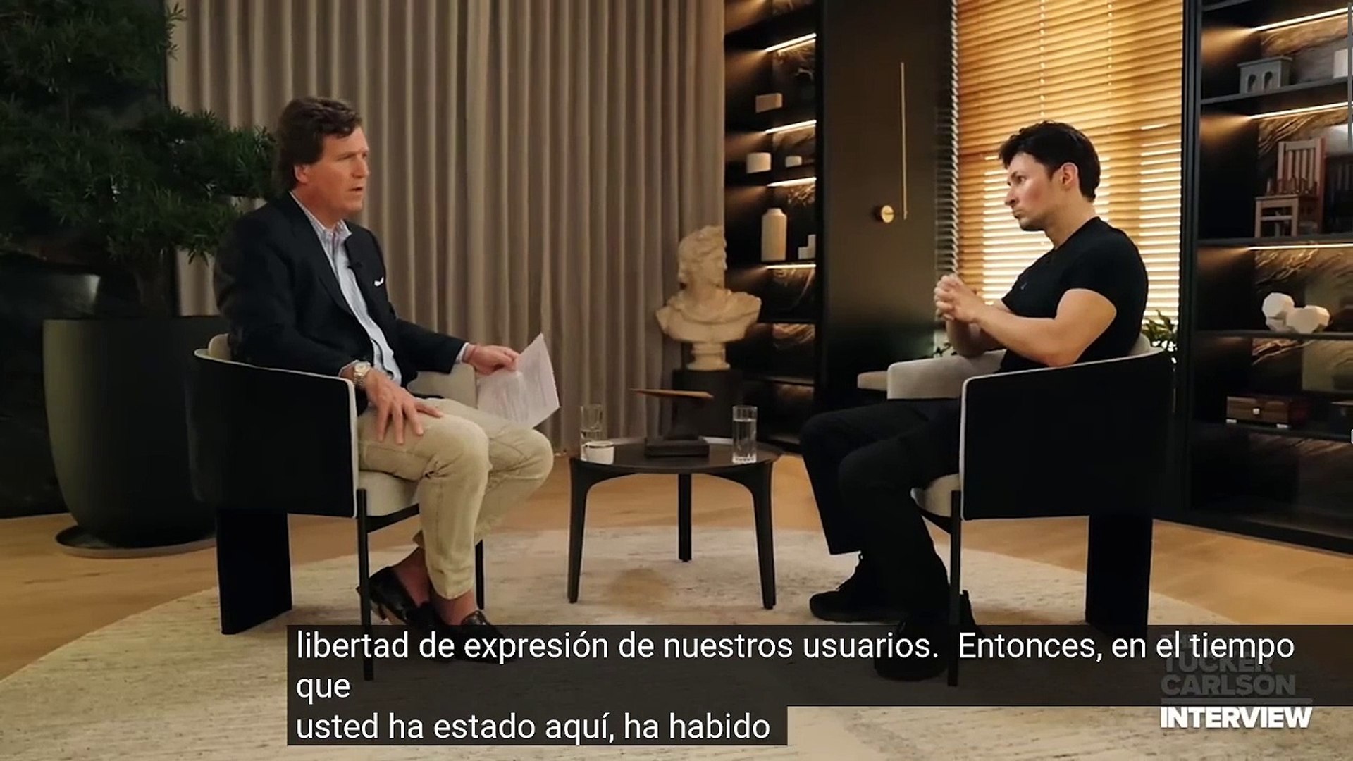 Tucker Carlson entrevista al creador de Télegram