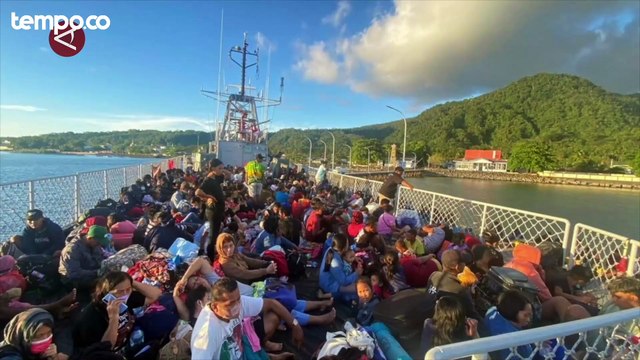 Satgas Gabungan Terus Evakuasi Warga di Sekitar Kaki Gunung Ruang