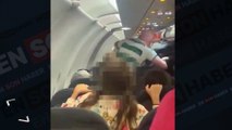 Antalya uçağında sarhoş turist polise saldırdı