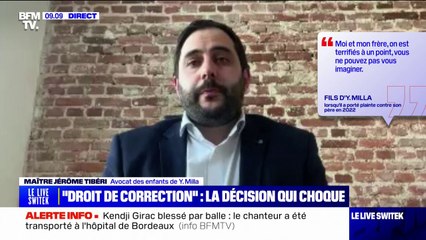 "Droit de correction": "J'ai été assez surpris et scandalisé par cette décision", déclare maître Jérôme Tibéri, avocat des enfants d'Yves Milla