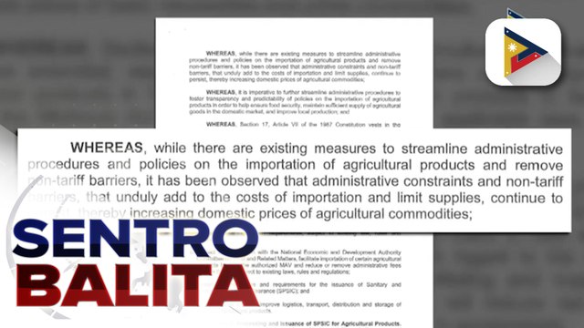 PBBM, ipinag-utos na gawing simple ang proseso ng importasyon ng agricultural products