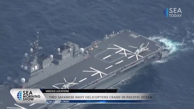 Two Japanese Navy Helicopters Crash In Pacific Ocean