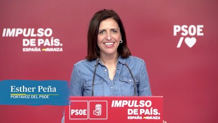 Esther Peña felicita a Eneko Andueza por los resultados del 21A