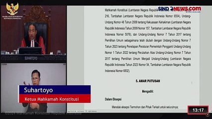 MK Tolak Permohonan Sengketa Pilpres Anies-Cak Imin, 3 Hakim Disenting Opinion