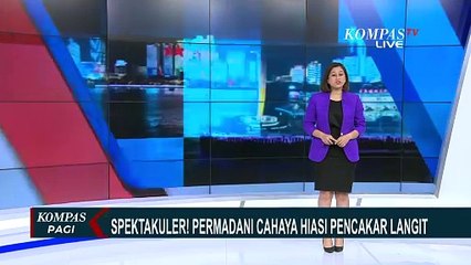 Spektakuler! Pertunjukan Cahaya Digelar Meriah di Tiongkok