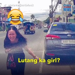 Lutang 'yan?! Babae, bakit kaya biglang napalabas sa sinakyang kotse? | GMA Integrated Newsfeed