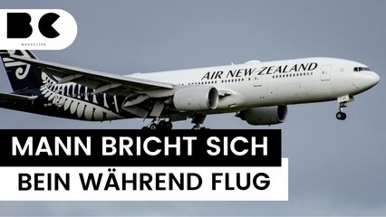 Deutscher bricht sich Bein während des Flugs