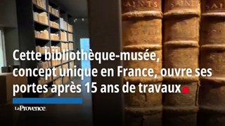 Cette bibliothèque-musée, concept unique en France, ouvre ses portes après 15 ans de travaux