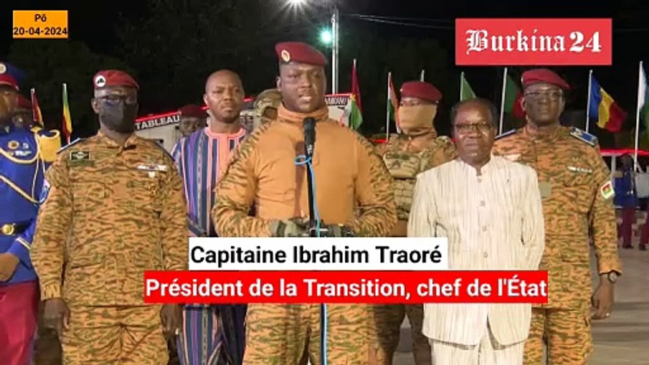 Burkina Faso : Le Capitaine Ibrahim Traoré parle à la nouvelle promotion d'officier