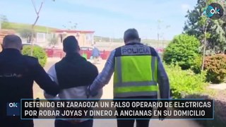 Detenido en Zaragoza un falso operario de eléctricas por robar joyas y dinero a ancianas en su domicilio