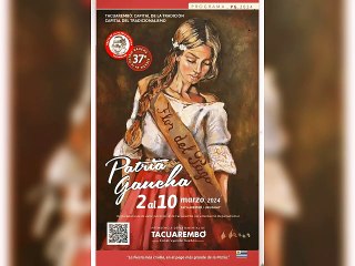 Programa de la Fiesta de la Patria Gaucha 2024 - Tacuarembó, Uruguay