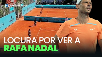 Locura por ver a Rafa Nadal... ¡Entrenar en Madrid!