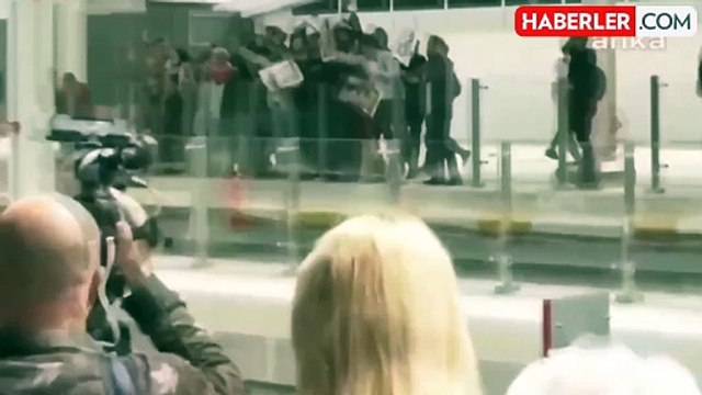 Almanya Cumhurbaşkanı'na Sirkeci Garı'nda Filistin protestosu