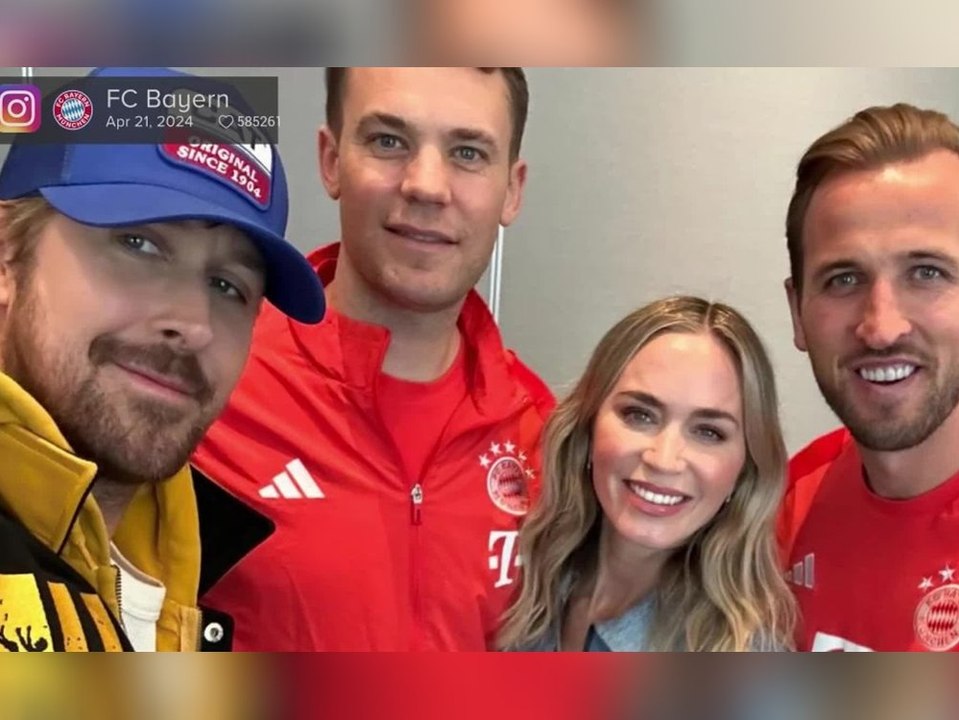 Bayern-Stars im Hollywood-Fieber mit Ryan Gosling und Emily Blunt