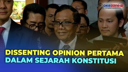 Meski Gugatan Ditolak, Mahfud MD Apresiasi MK tentang Dissenting Opinion di Sidang Sengketa Pilpres