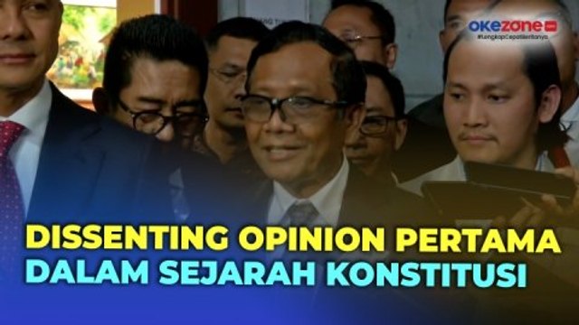 Meski Gugatan Ditolak, Mahfud MD Apresiasi MK tentang Dissenting Opinion di Sidang Sengketa Pilpres