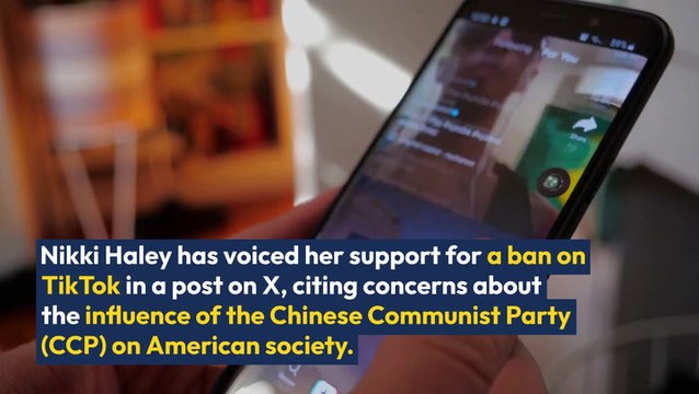 Former GOP Hopeful Nikki Haley Joins Calls For TikTok Ban To 'Stop Infiltration Of Chinese Communist Party Into Lives Of Americans'