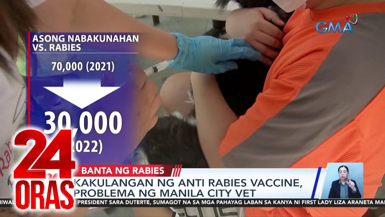 Kakulangan ng anti rabies vaccine, problema ng Manila City Vet | 24 Oras