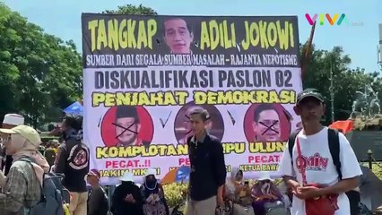 Pendukung Paslon 01 dan 03 Kawal Putusan MK, Demo Dilakukan
