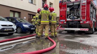 Pożar w przychodni zdrowia w Głogowie