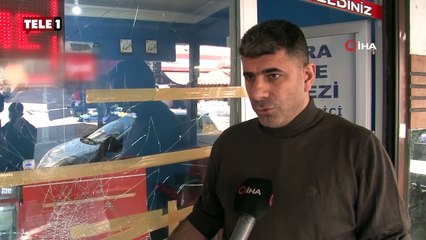 Bisiklet süren çocuk son sürat dükkana çarptı! 'Deprem olduk sandık'