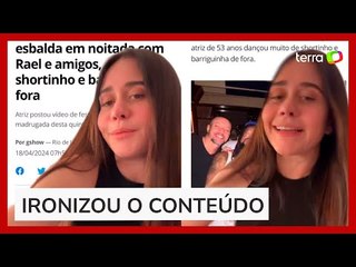 Alessandra Negrini critica notícia sobre seu corpo: 'Sexista, machista e etarista'