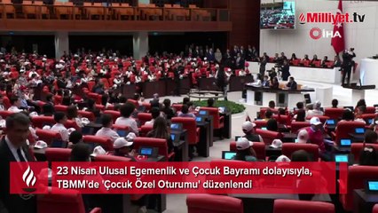 TBMM'de Çocuk Özel Oturumu! Aysima Arslan'dan 23 Nisan vurgusu