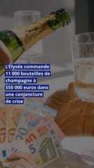 L’Élysée commande 11 000 bouteilles de champagne à 550 000 euros dans une conjoncture de crise
