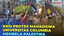 Ratusan Demonstran Berkemah dalam Aksi Bela Palestina di Kampus Universitas Columbia