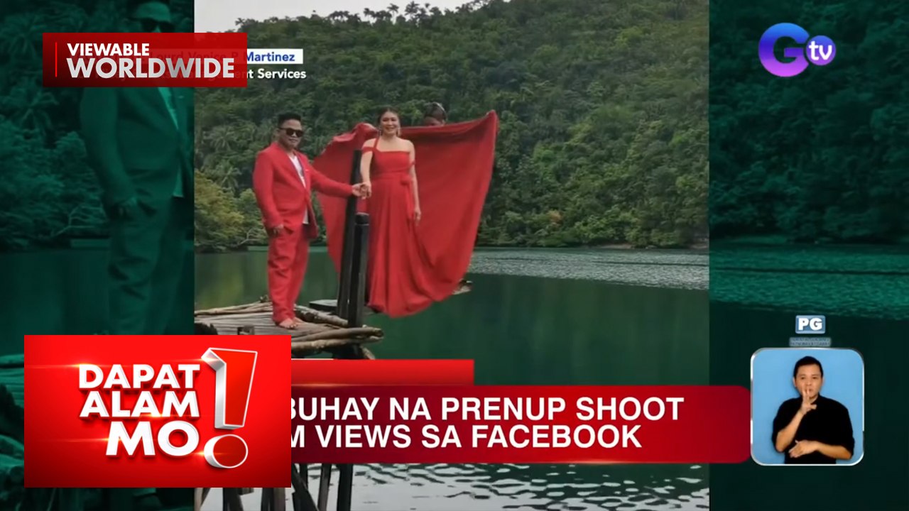 Buwis-buhay na pre-nup shoot, kinaaliwan ng mar...