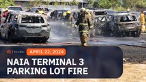 Fire in NAIA Terminal 3 parking lot burns 19 vehicles