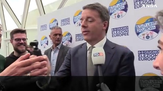 Renzi: Noi diciamo meno Salvini e piu' Stati Uniti d'Europa