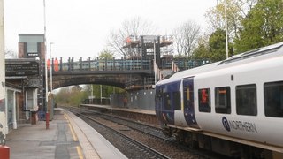 New footbridge at Garforth station