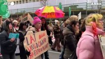 Stoccolma, Greta Thunberg e gli attivisti di Fridays for future in corteo
