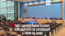 Três alemães detidos por suspeitas de espiarem para a China