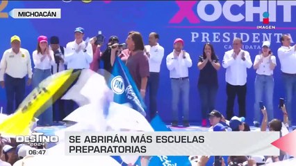 Xóchitl Gálvez se compromete a apoyar a los estudiantes de Michoacán y del país