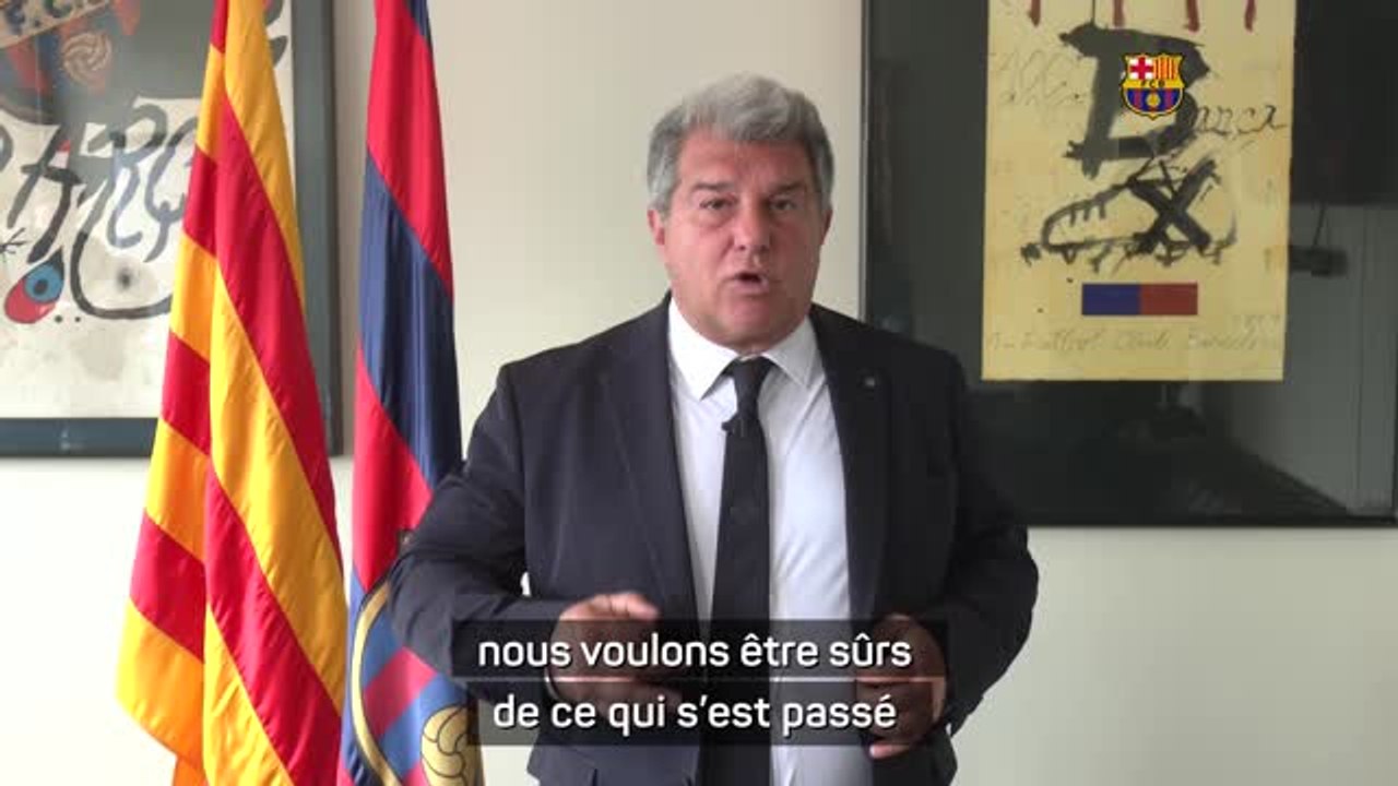 Barcelone - Joan Laporta n'exclut pas de demander à rejouer le Clasico