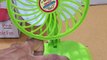 Compact USB-C Rechargeable Fan with LED Light, Powerful Motor, and Foldable Design, Ideal for Home, Outdoor, and Temple Use