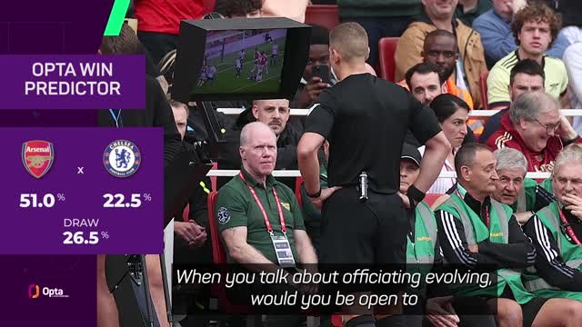 Arteta calls for Premier League officiating to 'evolve'