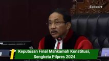 Keputusan Final Mahkamah Konstitusi,  Sengketa Pilpres 2024